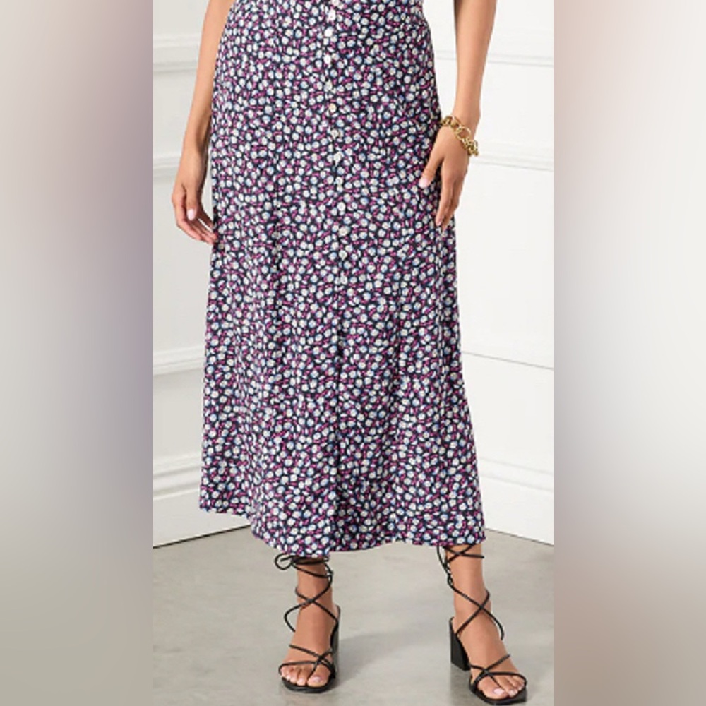 Karen Kane Button Front Midi Skirt - Daisy NWT